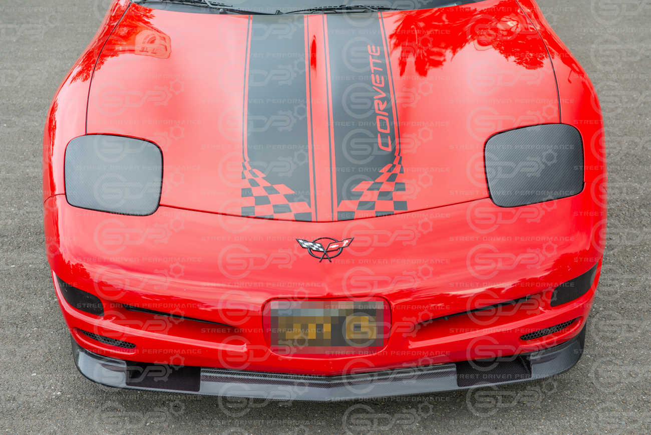 1997-2004 Corvette C5 | Factory Style CARBON FIBER Front Headlight Covers